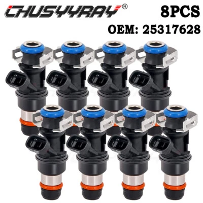 8X Inyectores de combustible para Chevrolet Silverado 1500 HD 2001 2002 2003 6,0 L Foto 1 de 4
