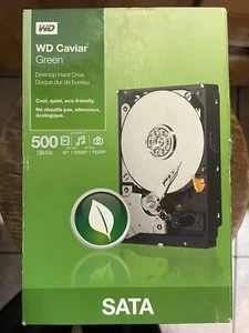 Western Digital 500 GB NEW WDBAAY5000ENC-NRSN 500GB SATA HARD DRIVE caviar green - Picture 1 of 4