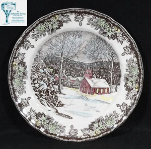 Johnson Brothers Friendly Village Dinner Plate 10" School House - Made In China - Picture 1 of 5