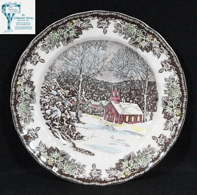 Plato de Cena Johnson Brothers Friendly Village 10" Casa Escolar - Hecho en China Foto 1 de 4