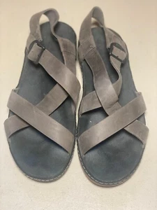 Chaco Wayfarer J107134 Brown Leather Strappy Sandals Slingbacks women 8 M - Picture 1 of 7