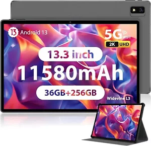 PIXPEAK Tablet 13.3 Zoll Tablet 2K 36GB(12+24) RAM+256GB 11580mAh Android 13.0 - Bild 1 von 9