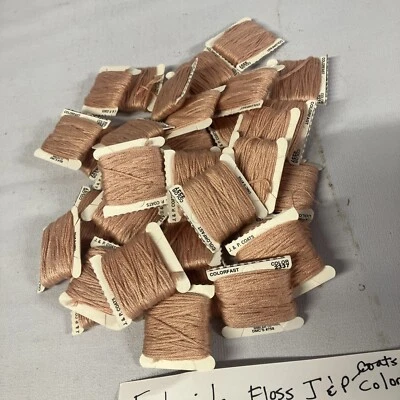 Vintage J&P Coats Deluxe Embroidery Floss 2337 Similar To Dmc 758 - Image 1 of 4