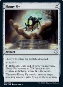 MTG - EBONY FLY - Forgotten Realms Commander (U) NM - Picture 1 of 1