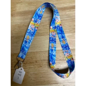 Disney Princess Lanyard Keychain ID Badge Holder Blue Unisex - Picture 1 of 4
