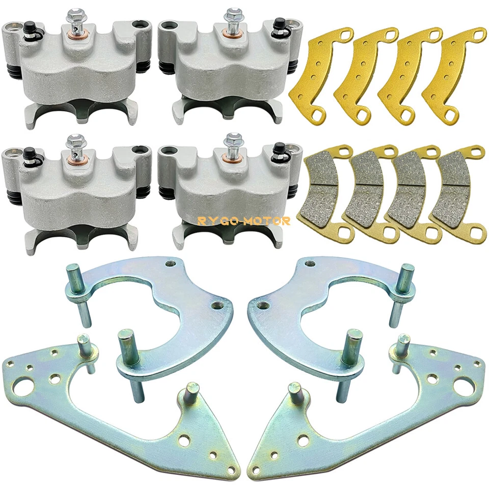 Front Rear Brake Calipers All 4 W/Pads for Polaris RZR XP 1000 2015 2016-2022 - Image 1 of 4