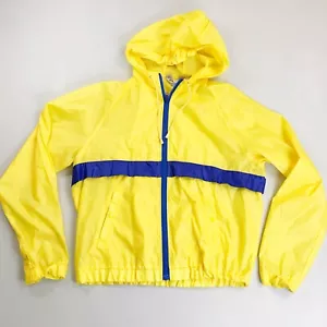 FIELD & STREAM Sailing Nautical Windbreaker Large VTG 80s 90s Preppy Yellow Blue - Picture 1 of 11