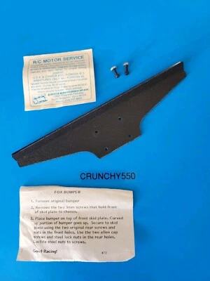 Tamiya FOX Kydex Front Bumper Skid Plate PARMA 13205 Vintage RC Part - Image 1 of 3