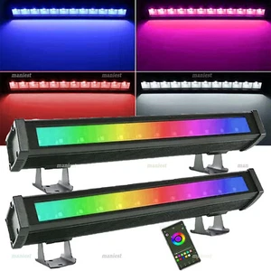 2X RGB LED Fluter Smart Bluetooth APP 36W Flutlicht Außen Strahler Scheinwerfer - Bild 1 von 12