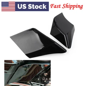 For Harley Road Electra Glide 89-13 Stretched Side Cover Extended Black Pair US - Imagen 1 de 10
