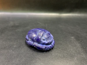 Maravilloso escarabajo escarabajo azul (símbolo de buena suerte) hecho de lapislázuli - Imagen 1 de 3