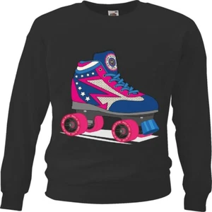 Sweatshirt Disco Roller - Skates - 80er Jahre Rollschuhe - Retro - Rollschuhlauf - Bild 1 von 1