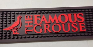 Rubber Bar Spill Mat 3.5" x 23.5" The Famous Grouse Tap Overflow Man Cave NEW - Picture 1 of 6