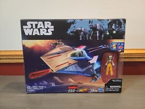 Star Wars Rebels Hera Syndulla's A-Wing Ship Vehicle With 3.75'' Figure NERF New