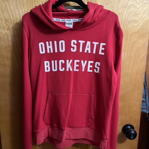 UNDERCOVER Felpa con cappuccio pullover Victoria's Secret ROSA Ohio State Buckeyes leggera media
