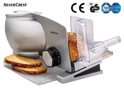 SILVERCREST Elektrischer Allesschneider SAS 120 D1 Edelstahl Rostfrei 120W NEU - Bild 1 von 4