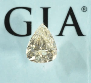GIA Certified .94 ct  Pear Shape  Natural Loose Diamond Pear Brilliant  M I2 - Picture 1 of 5