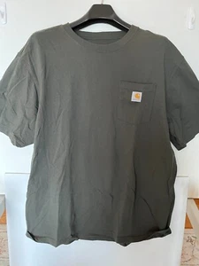 Carhartt T-Shirt Herren XL Grün Loose Fit Pocket Logo Heavyweight K87 306 - Bild 1 von 8