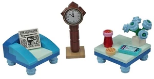 Lego Chair with Table & Clock NEW!!!! - Picture 1 of 1