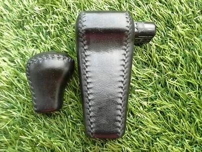 98-02 ISUZU TROOPER ACURA SLX AUTO SHIFTER KNOB W/4×4 KNOB LEATHER BLACK OEM  - Image 1 of 4