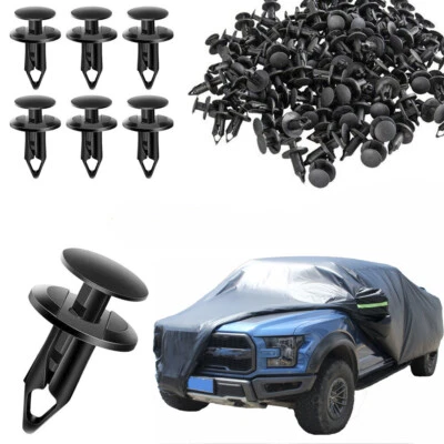 120 piezas 8 mm clips de parachoques retenedor auto coche plástico remaches sujetador guardabarros empuje EE. UU. Foto 1 de 4