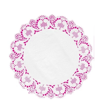 Tapetes de encaje de papel blanco de 12" desechables 12 piezas por paquete Fanci-Lace Foto 1 de 2