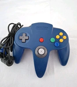 N64 - Original Nintendo Controller Matt-Blau Original - Bild 1 von 4