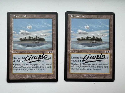 Remote Isle - Urza's Saga (USG) - Signed - LP - Price For One Copy - Image 1 of 2