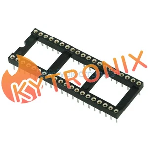 5PCS 40Pin DIP40 SIP Round IC Sockets Adaptor Solder Type gold plated machined - Picture 1 of 4