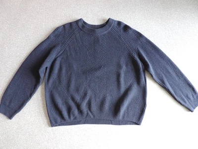 C&A Pullover dunkelblau dick Zopf Kaschmir Gr.XL neu - Bild 1 von 4