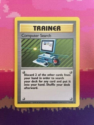 Pokemon Card Computer Search Base Set Rare 71/102 Near Mint - Image 1 of 2