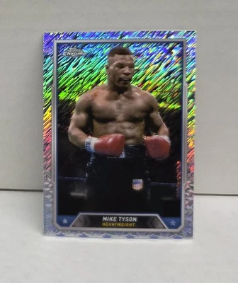 Mike Tyson 2024 Topps Cromo Boxeo #35 ~ REFRACTOR BRILLANTE Foto 1 de 2