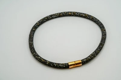 Collar Swarovski Cisne Polvo de Estrellas Malla Negra Cristales Interior 15.5" x 7mm JB33 Foto 1 de 4