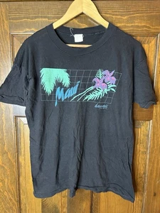 Vintage 80's Maui Hawaii T-Shirt Men's Medium Single Stitch Surf Made in USA - Picture 1 of 5