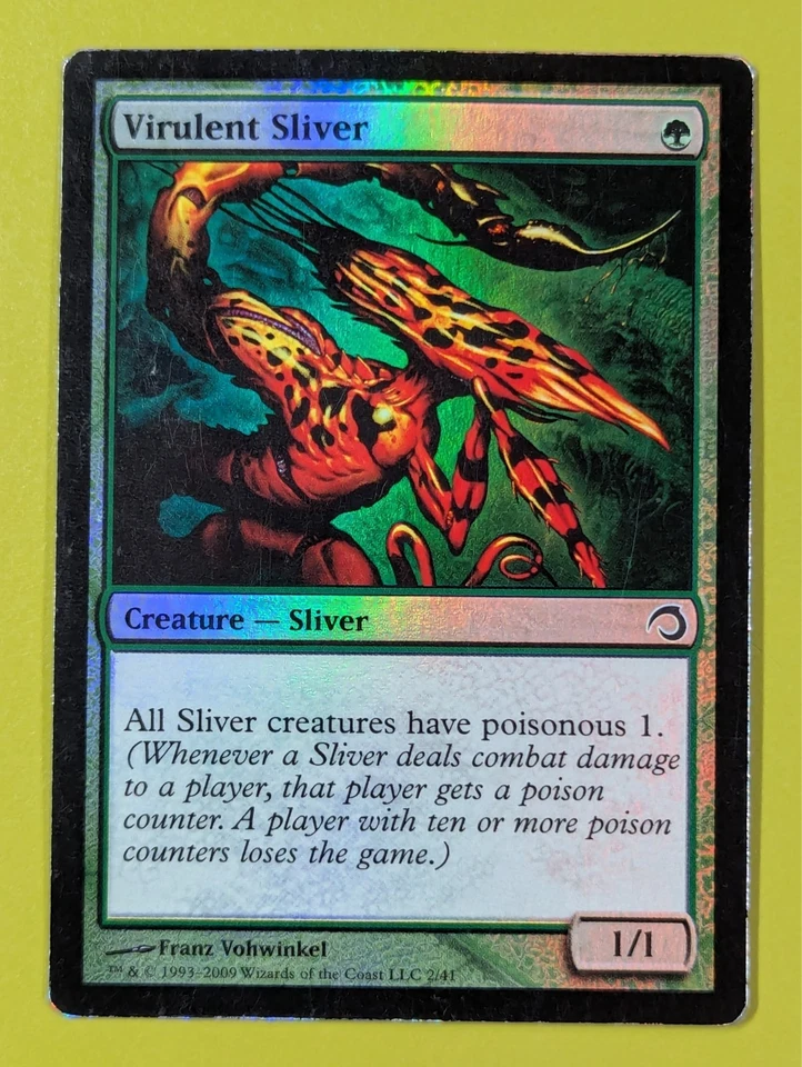 FOIL Virulent Sliver x1 Premium Deck Series: Slivers 1x MTG - Image 1 of 1
