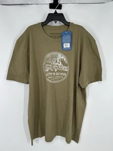 Life Is Good Boston MA Massachusetts Short Sleeve Crusher Tee T Shirt Mens XL - Picture 1 of 7