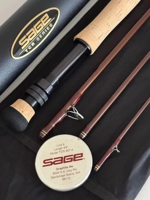 **BEAUTIFUL** 🔥 SAGE TCR  6wt. 9’6”in~4pc FlyRod!!! 🔥 - Image 1 of 4