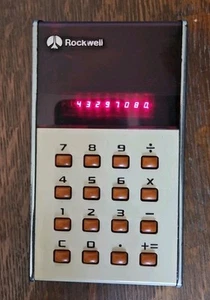Vintage Rockwell Calculator Model 10R *WORKING* - Picture 1 of 4