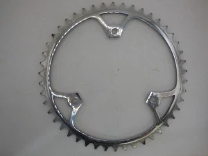 VINTAGE CHROME STEEL CHAINRING 46 T - 116 BCD - 1950's - NOS - Picture 1 of 2