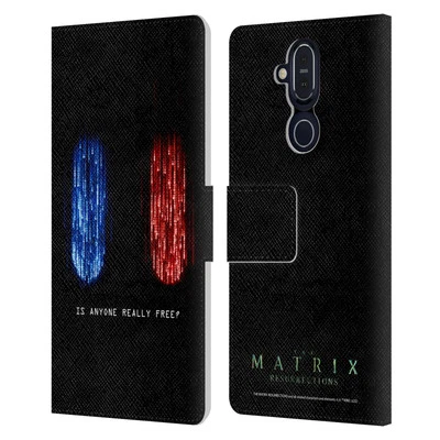 OFFICIAL THE MATRIX RESURRECTIONS KEY ART LEATHER BOOK CASE FOR NOKIA PHONES - Image 1 of 4