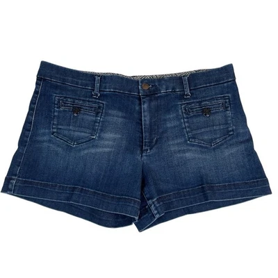 JOE'S Jeans Women's Denim Patch Pocket Shorts Dark Wash Size 32 - Image 1 of 4