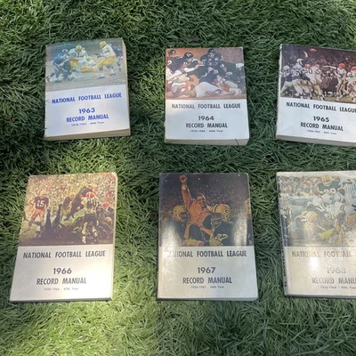 Lote De 6 Manuales De Discos NFL 1963-1968 Foto 1 de 2