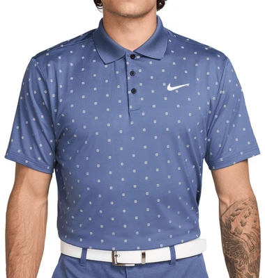 Nike Tour Men's Dri-FIT Jacquard Golf Polo FZ7483 491 Various Sizes NWT Blue - Image 1 of 3