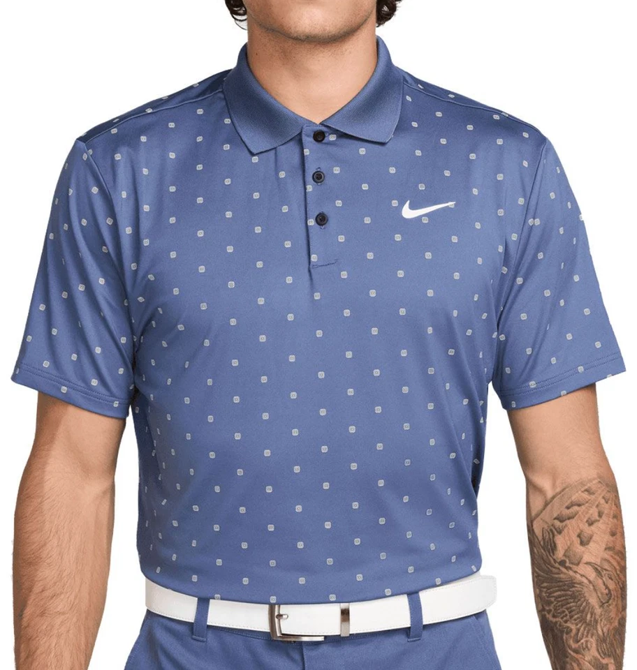 Polo de golf Nike Tour Dri-FIT Jacquard para hombre FZ7483 491 varias tallas nuevo con etiquetas azul Foto 1 de 3