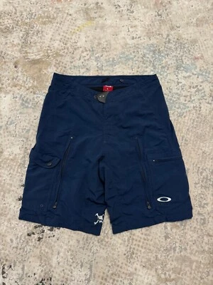 Pantalones Cortos Oakley Software Nylon Carga Ciclismo Bicicleta Años 00 De Colección Calaveras Logo Talla L Foto 1 de 4