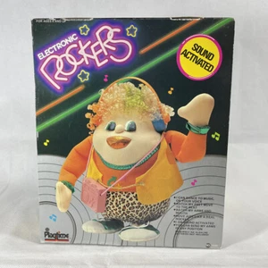 Vintage 1987 Playtime Toys ELECTRONIC ROCKERS Sound Activated DANCING DOLL NEW - Picture 1 of 10