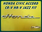 With for HONDA CIVIC ACCORD CR-V HR-V FIT JAZZ LOGO EMBLEM "CHROME"  (si98)