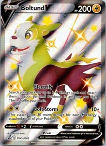 Boltund V SWSH085 Ultra Rare Pokemon Black Star Promo NM - Picture 1 of 2