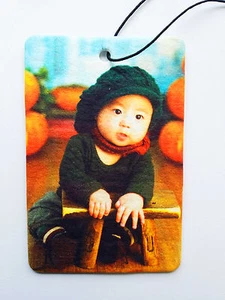 Your Photo On A Rectangular Car Air Freshener - Portrait - Picture 1 of 1