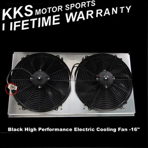 KKS 28" Radiator Shroud Fan for Chevy Silverado GMC Sierra 1500 2500 Tahoe Yukon - Foto 1 di 6